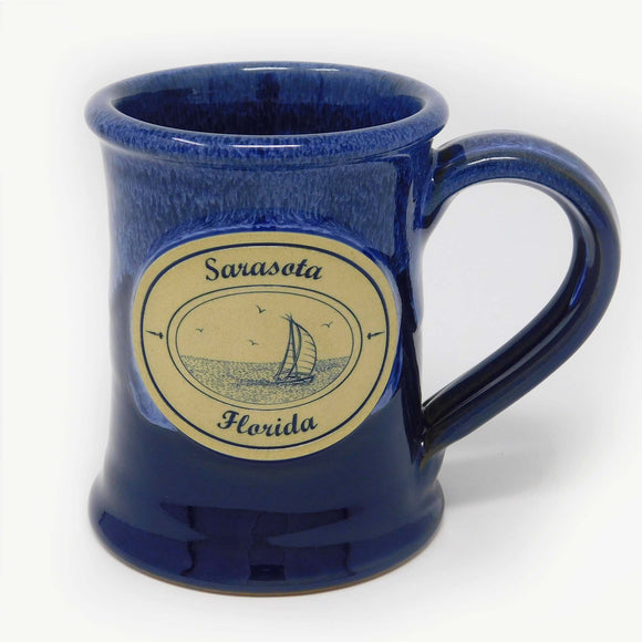 Blue Sarasota Mug - 10oz capacity