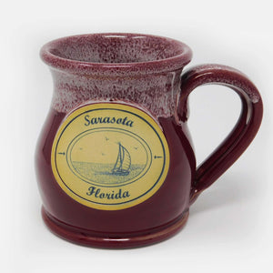 Burgundy Belly Mug - 13oz capacity